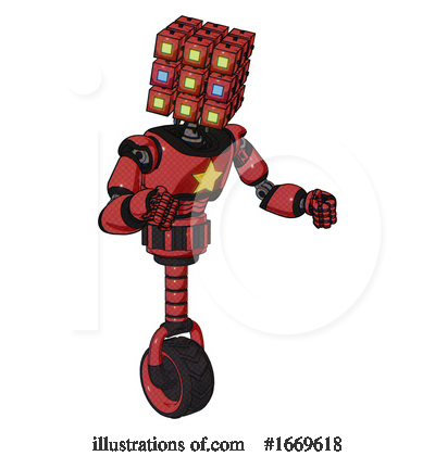 Royalty-Free (RF) Robot Clipart Illustration by Leo Blanchette - Stock Sample #1669618