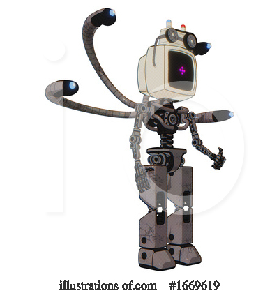 Royalty-Free (RF) Robot Clipart Illustration by Leo Blanchette - Stock Sample #1669619