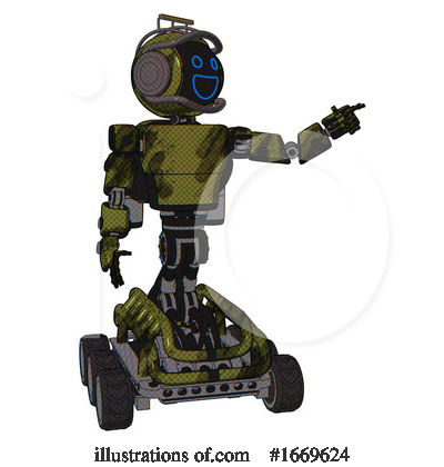 Royalty-Free (RF) Robot Clipart Illustration by Leo Blanchette - Stock Sample #1669624