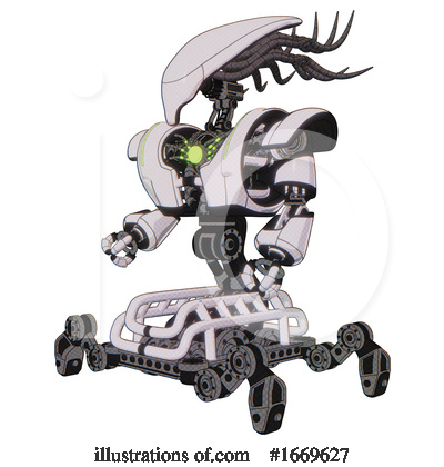 Royalty-Free (RF) Robot Clipart Illustration by Leo Blanchette - Stock Sample #1669627