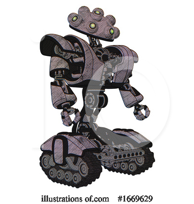 Royalty-Free (RF) Robot Clipart Illustration by Leo Blanchette - Stock Sample #1669629