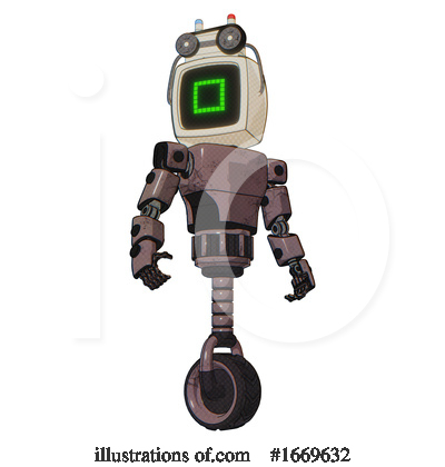 Royalty-Free (RF) Robot Clipart Illustration by Leo Blanchette - Stock Sample #1669632