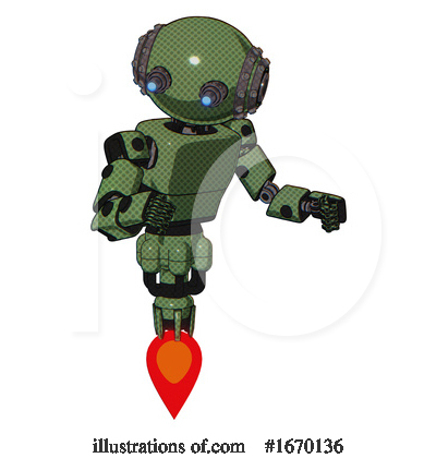 Royalty-Free (RF) Robot Clipart Illustration by Leo Blanchette - Stock Sample #1670136