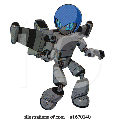 Royalty-Free (RF) Robot Clipart Illustration by Leo Blanchette - Stock Sample #1670140