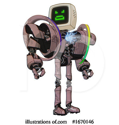 Royalty-Free (RF) Robot Clipart Illustration by Leo Blanchette - Stock Sample #1670146
