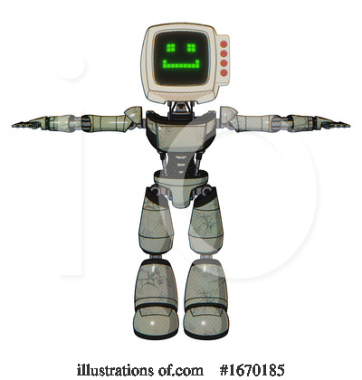 Royalty-Free (RF) Robot Clipart Illustration by Leo Blanchette - Stock Sample #1670185