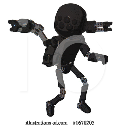 Royalty-Free (RF) Robot Clipart Illustration by Leo Blanchette - Stock Sample #1670205