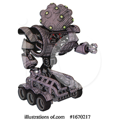Royalty-Free (RF) Robot Clipart Illustration by Leo Blanchette - Stock Sample #1670217