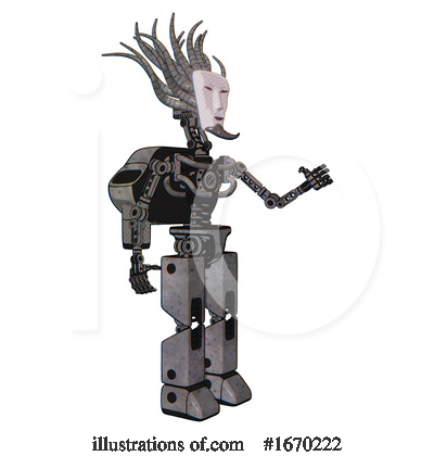 Royalty-Free (RF) Robot Clipart Illustration by Leo Blanchette - Stock Sample #1670222
