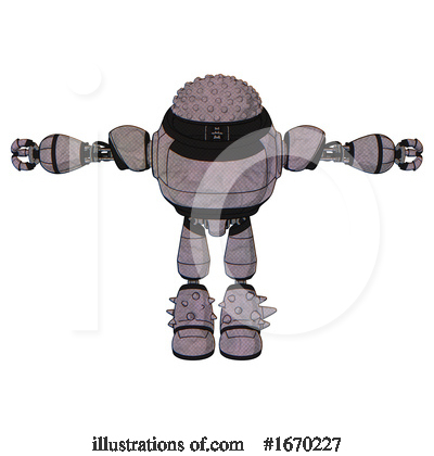 Royalty-Free (RF) Robot Clipart Illustration by Leo Blanchette - Stock Sample #1670227