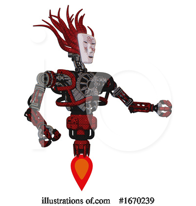 Royalty-Free (RF) Robot Clipart Illustration by Leo Blanchette - Stock Sample #1670239