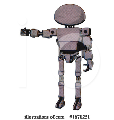 Royalty-Free (RF) Robot Clipart Illustration by Leo Blanchette - Stock Sample #1670251