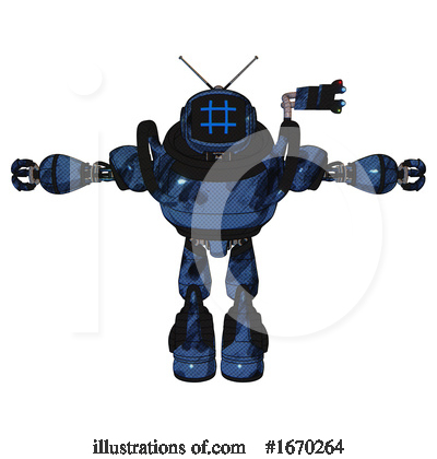 Royalty-Free (RF) Robot Clipart Illustration by Leo Blanchette - Stock Sample #1670264