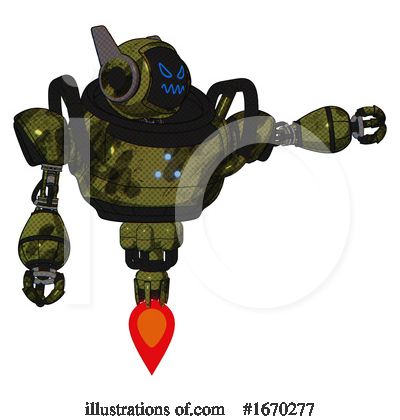 Royalty-Free (RF) Robot Clipart Illustration by Leo Blanchette - Stock Sample #1670277