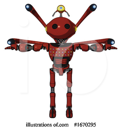 Royalty-Free (RF) Robot Clipart Illustration by Leo Blanchette - Stock Sample #1670295