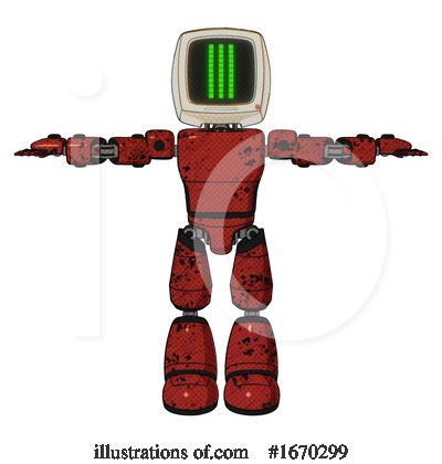 Royalty-Free (RF) Robot Clipart Illustration by Leo Blanchette - Stock Sample #1670299