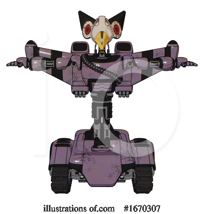 Royalty-Free (RF) Robot Clipart Illustration by Leo Blanchette - Stock Sample #1670307
