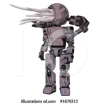 Royalty-Free (RF) Robot Clipart Illustration by Leo Blanchette - Stock Sample #1670312
