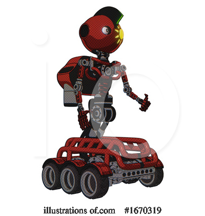 Royalty-Free (RF) Robot Clipart Illustration by Leo Blanchette - Stock Sample #1670319
