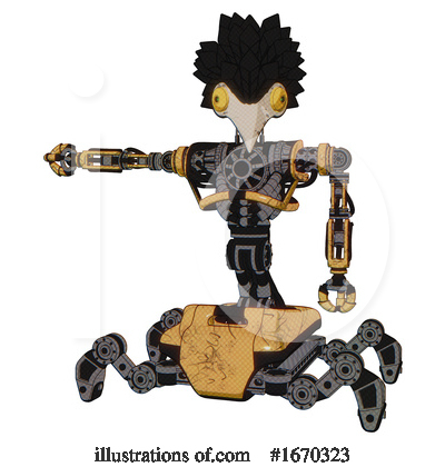 Royalty-Free (RF) Robot Clipart Illustration by Leo Blanchette - Stock Sample #1670323