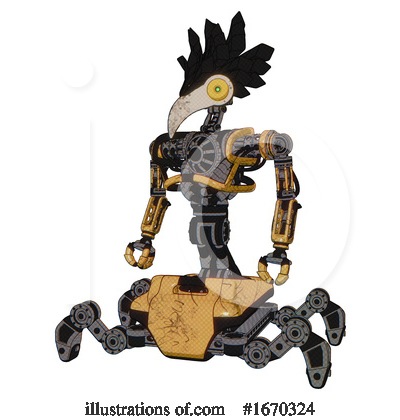 Royalty-Free (RF) Robot Clipart Illustration by Leo Blanchette - Stock Sample #1670324