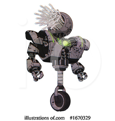 Royalty-Free (RF) Robot Clipart Illustration by Leo Blanchette - Stock Sample #1670329