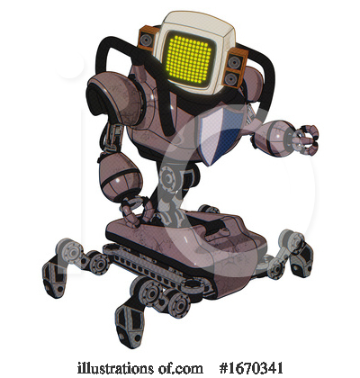 Royalty-Free (RF) Robot Clipart Illustration by Leo Blanchette - Stock Sample #1670341