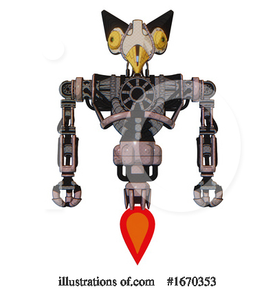 Royalty-Free (RF) Robot Clipart Illustration by Leo Blanchette - Stock Sample #1670353