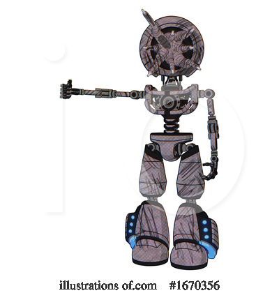 Royalty-Free (RF) Robot Clipart Illustration by Leo Blanchette - Stock Sample #1670356