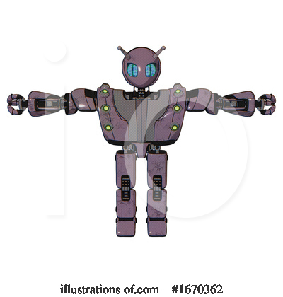 Royalty-Free (RF) Robot Clipart Illustration by Leo Blanchette - Stock Sample #1670362