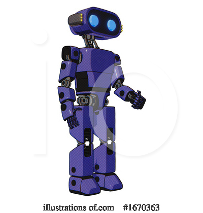 Royalty-Free (RF) Robot Clipart Illustration by Leo Blanchette - Stock Sample #1670363