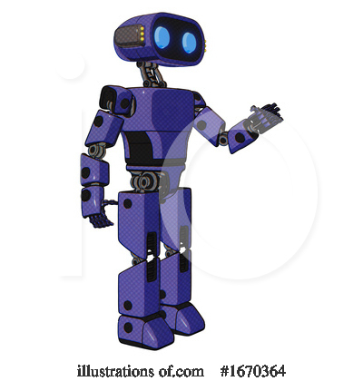 Royalty-Free (RF) Robot Clipart Illustration by Leo Blanchette - Stock Sample #1670364