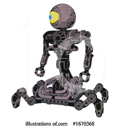 Royalty-Free (RF) Robot Clipart Illustration by Leo Blanchette - Stock Sample #1670368