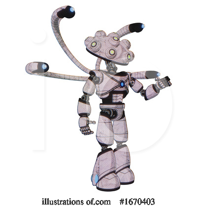 Royalty-Free (RF) Robot Clipart Illustration by Leo Blanchette - Stock Sample #1670403