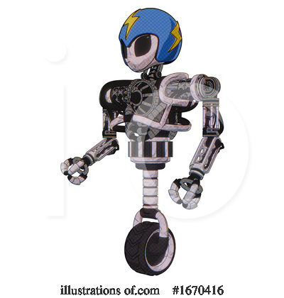Royalty-Free (RF) Robot Clipart Illustration by Leo Blanchette - Stock Sample #1670416