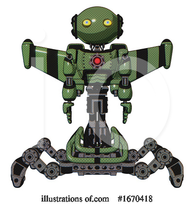 Royalty-Free (RF) Robot Clipart Illustration by Leo Blanchette - Stock Sample #1670418