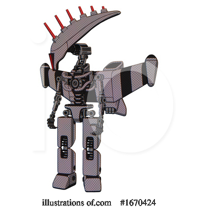 Royalty-Free (RF) Robot Clipart Illustration by Leo Blanchette - Stock Sample #1670424