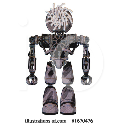 Royalty-Free (RF) Robot Clipart Illustration by Leo Blanchette - Stock Sample #1670476