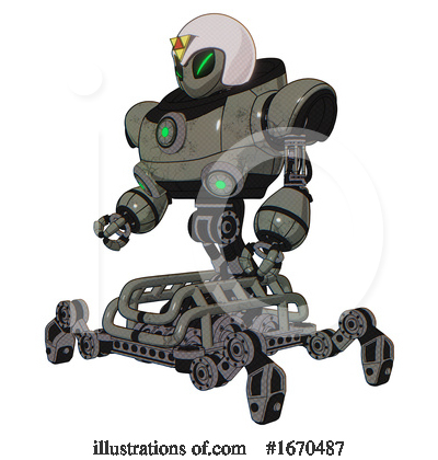Royalty-Free (RF) Robot Clipart Illustration by Leo Blanchette - Stock Sample #1670487
