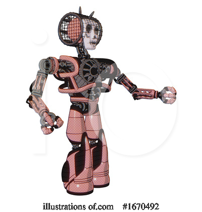 Royalty-Free (RF) Robot Clipart Illustration by Leo Blanchette - Stock Sample #1670492