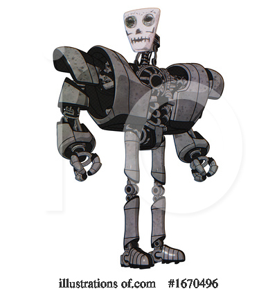 Royalty-Free (RF) Robot Clipart Illustration by Leo Blanchette - Stock Sample #1670496