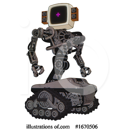 Royalty-Free (RF) Robot Clipart Illustration by Leo Blanchette - Stock Sample #1670506