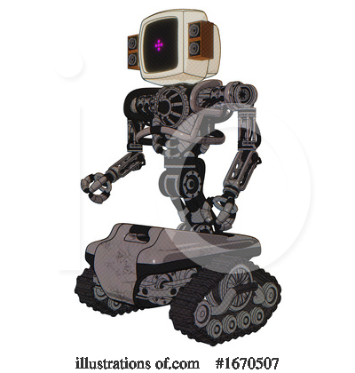 Royalty-Free (RF) Robot Clipart Illustration by Leo Blanchette - Stock Sample #1670507
