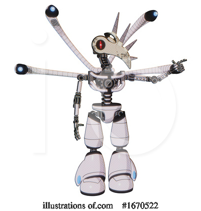 Royalty-Free (RF) Robot Clipart Illustration by Leo Blanchette - Stock Sample #1670522
