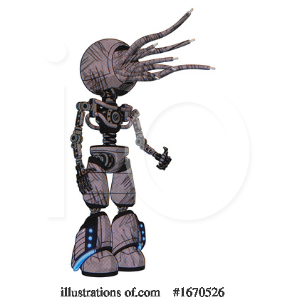 Royalty-Free (RF) Robot Clipart Illustration by Leo Blanchette - Stock Sample #1670526
