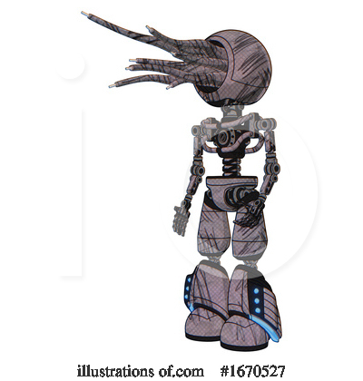 Royalty-Free (RF) Robot Clipart Illustration by Leo Blanchette - Stock Sample #1670527