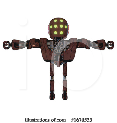 Royalty-Free (RF) Robot Clipart Illustration by Leo Blanchette - Stock Sample #1670535