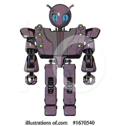 Royalty-Free (RF) Robot Clipart Illustration by Leo Blanchette - Stock Sample #1670540