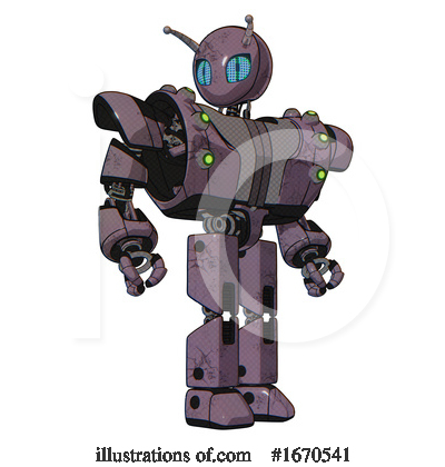 Royalty-Free (RF) Robot Clipart Illustration by Leo Blanchette - Stock Sample #1670541