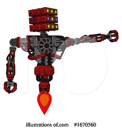 Royalty-Free (RF) Robot Clipart Illustration by Leo Blanchette - Stock Sample #1670560